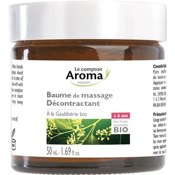 Baume de massage décontractant